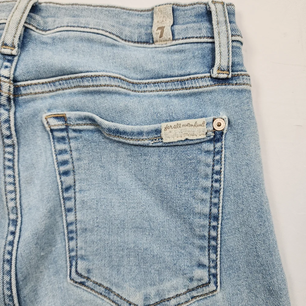 7FAMK High Waist Ankle Gwenevere Cropped Skinny Jeans Size 27 - Picture 7 of 14